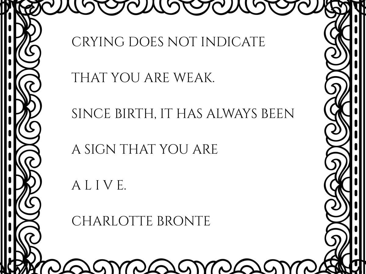 Wenn du weinst bist du&nbsp;lebendig